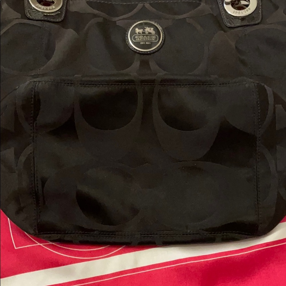 COACH satin shoulder bag - Picture 5 of 5